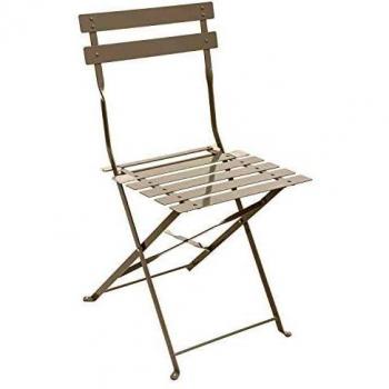 Chaise Métale Pliable Camargue Hespéride – Taupe