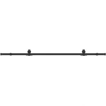 Kit de montage pour porte coulissante 213 cm acier noir