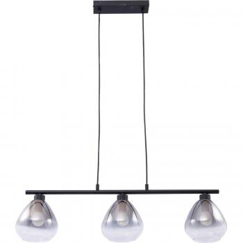 Lindby Pendura Living Room Ceiling Lamp – 75 cm, Black Glass