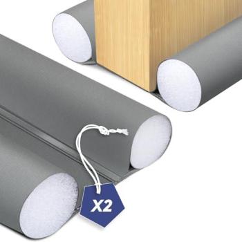 Boudin d’isolation thermique VOUNOT® – Ensemble 2, porte coupe‑froid, 96 cm gris