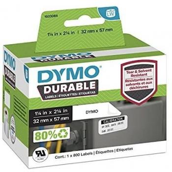 Dymo 2112289 LW Durable Medium Multi-Purpose Labels, 57mm x 32mm, Black on White