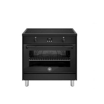 Germania AMN964IENNE Piano Cottura a Induzione 4 Fornelli + Forno Elettrico 90 cm Nero