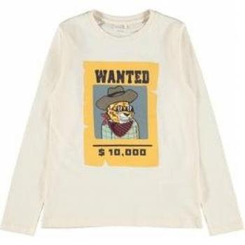 Tessuto Bianco-Grigio Camicia a Maniche Lunghe NMMLUIS