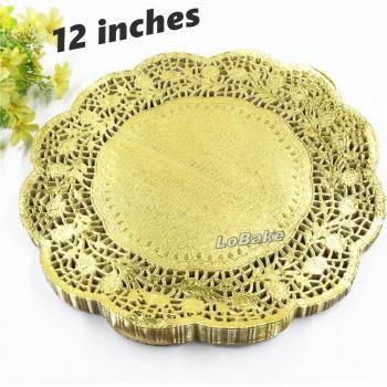 Panera de Platos Dorada de 100 Unidades
