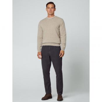 Pantalón regular de cinco bolsillos Hackett en tono gris oscuro moleskin