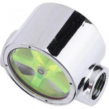 Copper Chromed Water Cooling Flow Meter G1/4