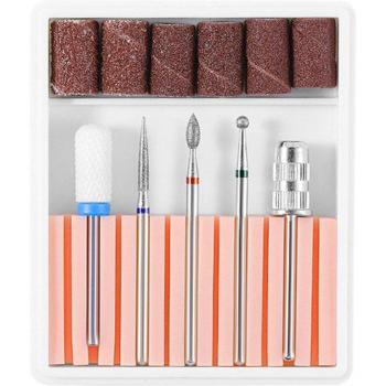 Kit Manucure Compact 6 Heads – Meulage Pro avec Moteur à Faible Bruit