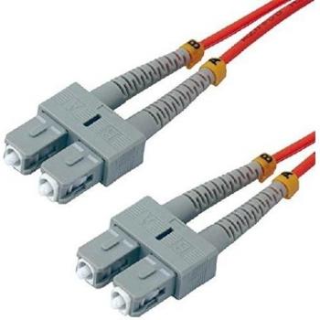 Cable de fibra óptica SC/SC 3m MCL Gris, Rojo
