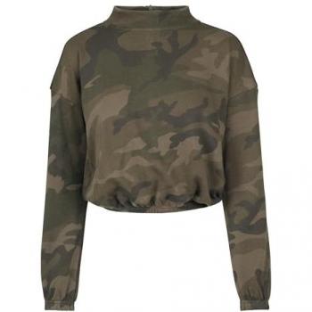 URBAN CLASSICS Camo Rollkragenpullover