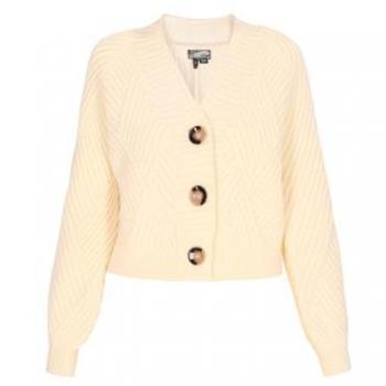 DreiMaster Strickcardigan Cremefarben M/L