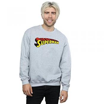 Grigio XL Felpa Uomo Superman Telescopic