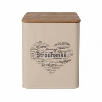 Plechovka ve tvaru srdce na strouhanku