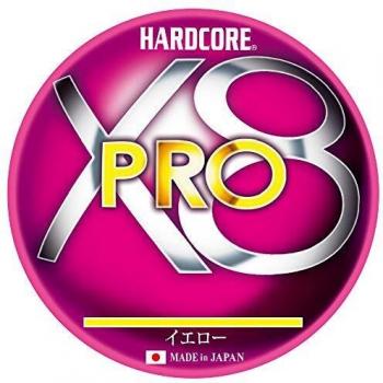 Duel Hardcore X8 Pro 150m P.E Line 12.0Kg Yellow
