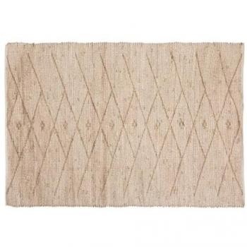 Tappeto in cotone bianco 120x170 cm stile marino