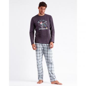 Pijama Disney para Hombre en Color Gris