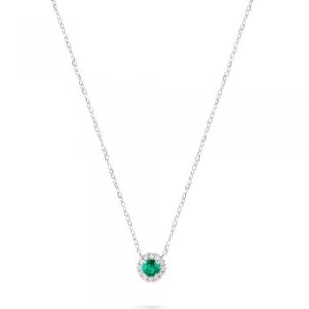 Valeria Collier, 1 ct Farbstein, 585er Weißgold – zeitlose Schönheit