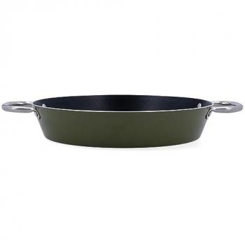 Mango Acero Tartera Arrocera Verde 28×5 cm