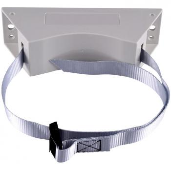 Soporte de pared para cilindro de gas con cinturón de seguridad y tornillos de expansión Gris