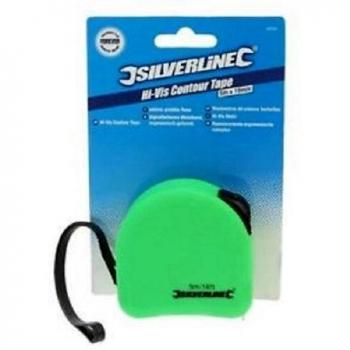 Silverline 595750 Hi-Vis Contour Tape 5m x 19mm Display Box of 1