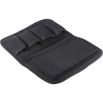 Black Mouthpiece Pouch for Trombone, Euphonium, and Trumpet with 4 Soft Compartments