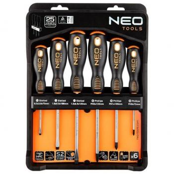Kit d'extracteurs de goujons NEO TOOLS 04-213, 6 pièces avec embouts variés