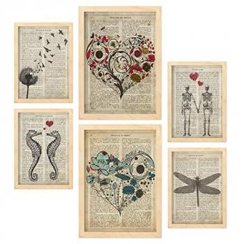 Posters vintage para decoración de interiores