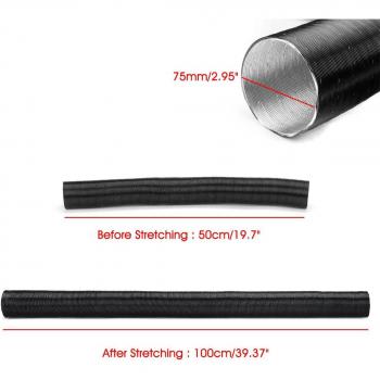 Schlauch Linie für Auto Heizung 24/26/42/60/75/90mm Aluminium Folie