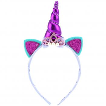 Toi-Toys Lila Einhorn Kostüm Diadem