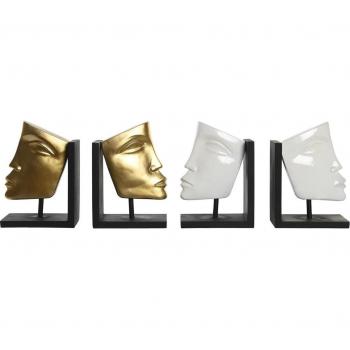 Sujetalibros Moderno DKD Home Decor 30,5 x 10 x 22 cm Resina (2 Unidades)