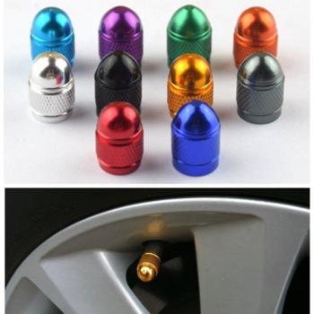 Set de 4 Tapas de Válvula de Aluminio para Automóvil