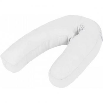 Vida XL White Maternity J‑Form Pillow, 54 × 36–43 cm
