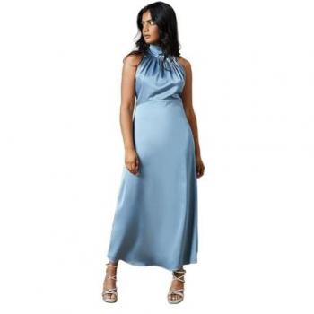 Oasis Occasion Velvet Tie Halterneck Midaxi Dress