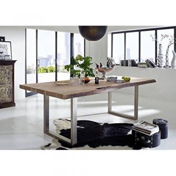 Rustikaler Baumtisch “Hölzerne Tiefe” – 230 × 110 × 78 cm Akazie, Freeform Design