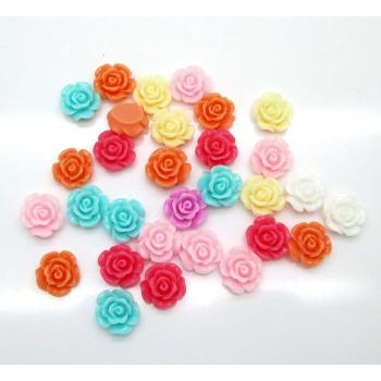 100 Stück 11mm DIY Rosenblumen Perlen
