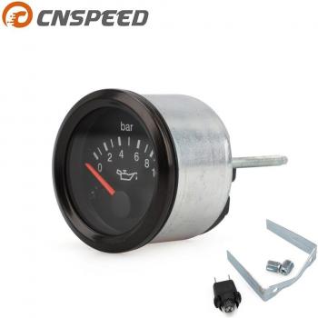 12V VDO 2 Oil Pressure Gauge for Car and Bus Black Dial 0-10 Bar YC101723