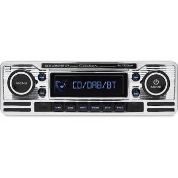Autoradio Caliber 120DAB‑BT – Bluetooth, CD, DAB+, FM – Design Rétro Chromé