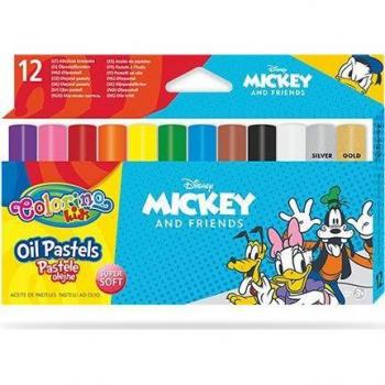 Paquete 12 Colores Oleo Pastel Mickey