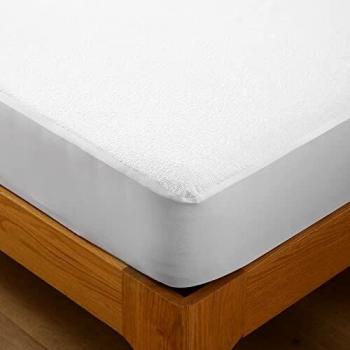 Water-Resistant Mattress Protector by Bedecor, Designed for European Double Beds, Made of Terry Cotton with Extra Deep Pocket