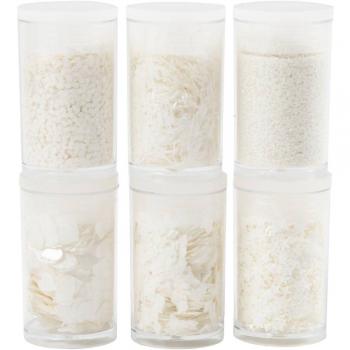Ekologisk paljett – vit (6x7 ml)