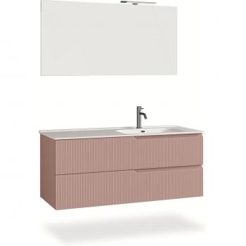 Ensemble salle de bain rose poudré 4 pièces VENERE