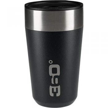 360 Degrees Edelstahl Travel Mug, 475ml, Schwarz