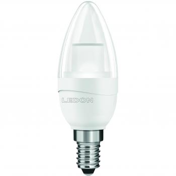 Ledon 5 W Kerzenlampen-LED – Glühbirnenersatz 25 W, warmes Weiß (E14)