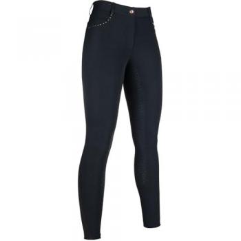 Rosegold Glamory Saddle Breeches – Black & Rose Gold – US24