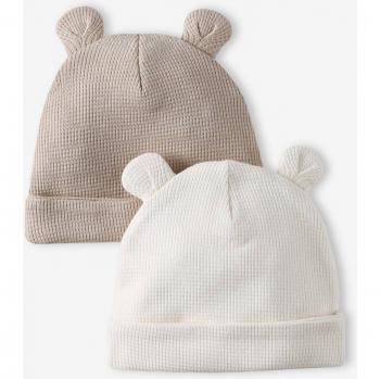 Paquete Doble de Gorros VENTBAUDET – Algodón Crujiente para Bebés