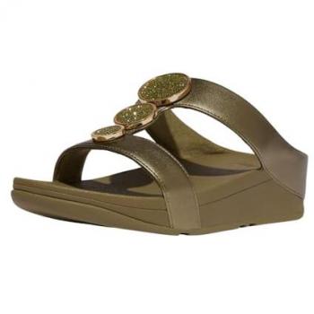 FitFlop Halo Metallizzato H‑Bar Con Perle Donne