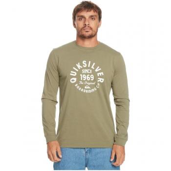 Quiksilver Camiseta de Hombre de Script Circled