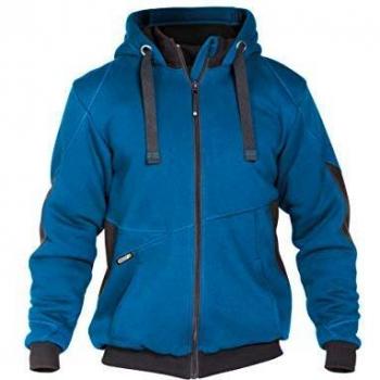 Dassy Unisex Pulse 290G Sweatjacke, Azurblau/Grau, S