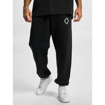 Marcelo Burlon Black Men's Relaxed Fit Cross Sweatpants