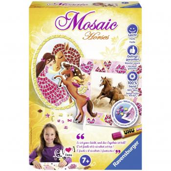Mosaik‑Glitterpferde Bastelkoffer – Creation 18407
