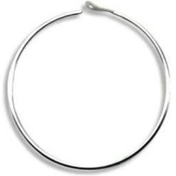 Beadalon 20mm 16 Hoops – Nickel Free, Silver Finish